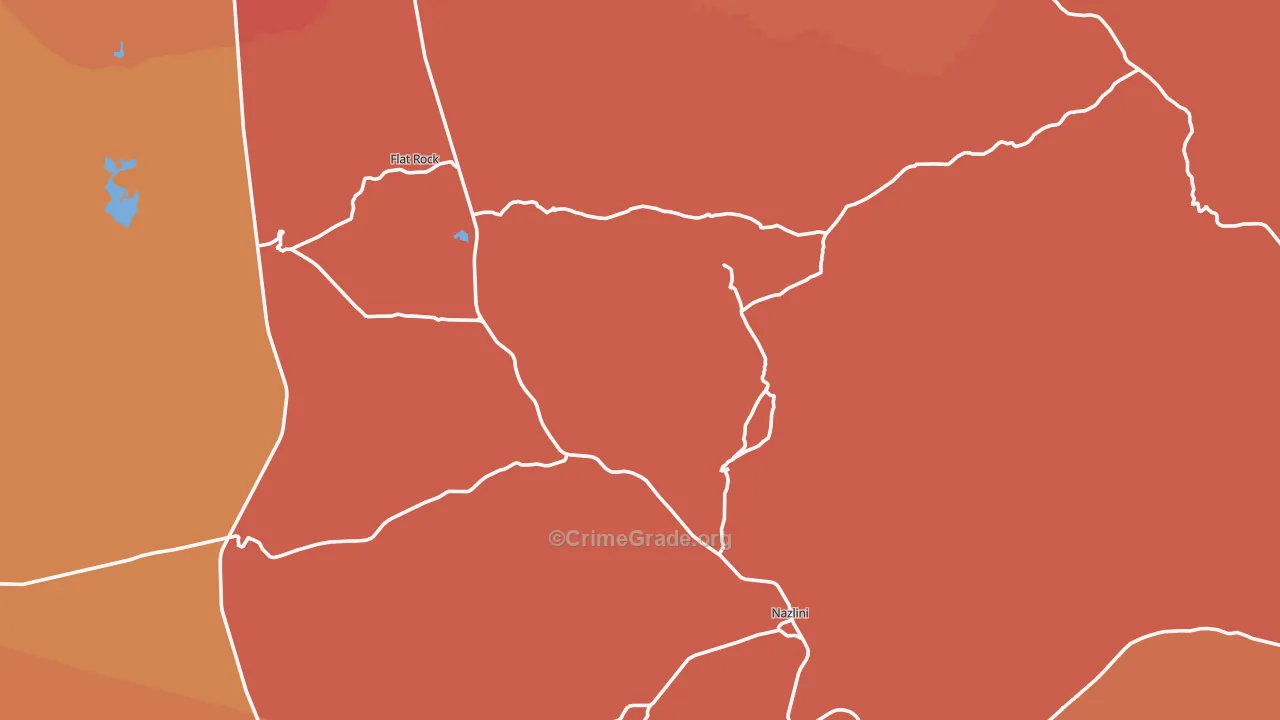 Nazlini, AZ Map of Vandalism Rates