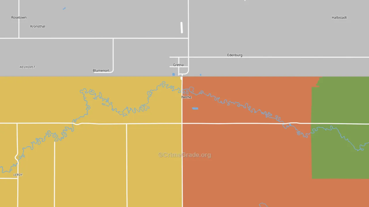 Neche, ND Map of Vandalism Rates