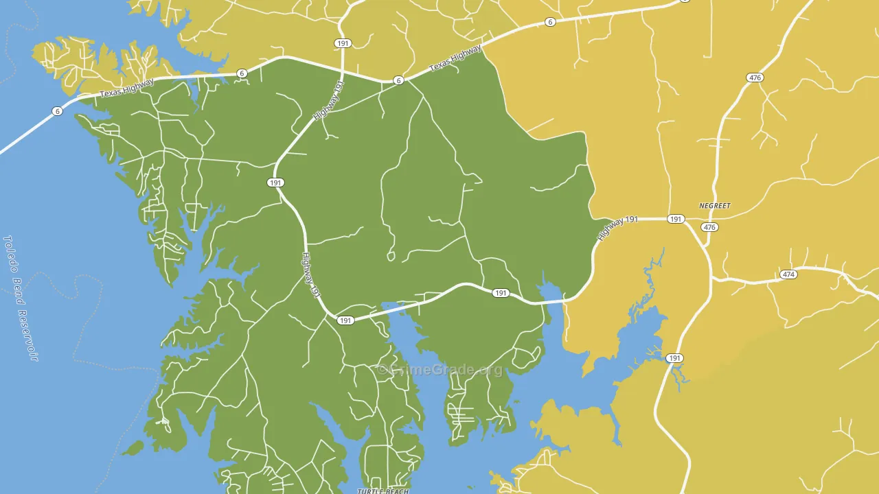 Negreet, LA Map of Vandalism Rates