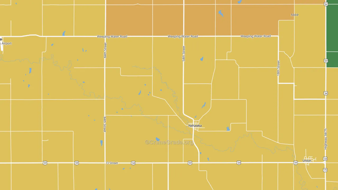 Nehawka, NE Map of Vandalism Rates