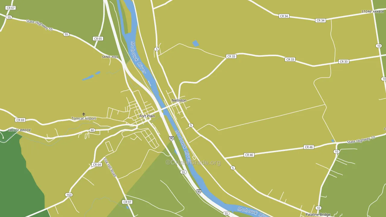 Nelliston, NY Map of Vandalism Rates
