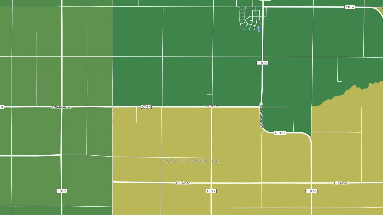 Neuern, WI Map of Vandalism Rates