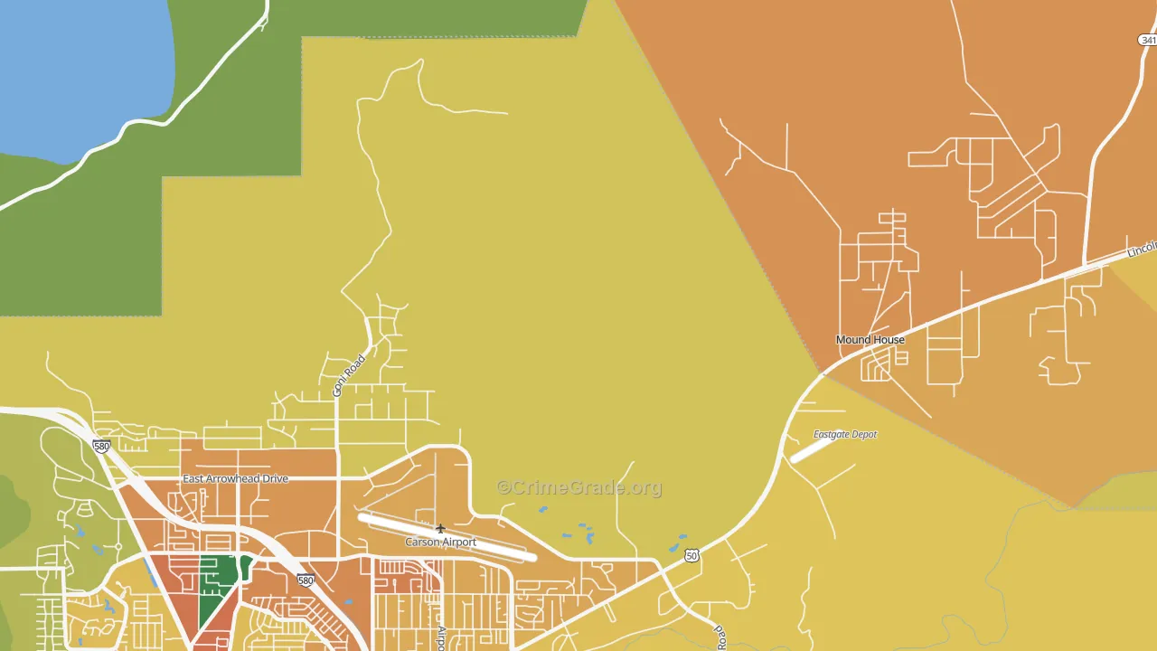 New Empire, NV Map of Vandalism Rates