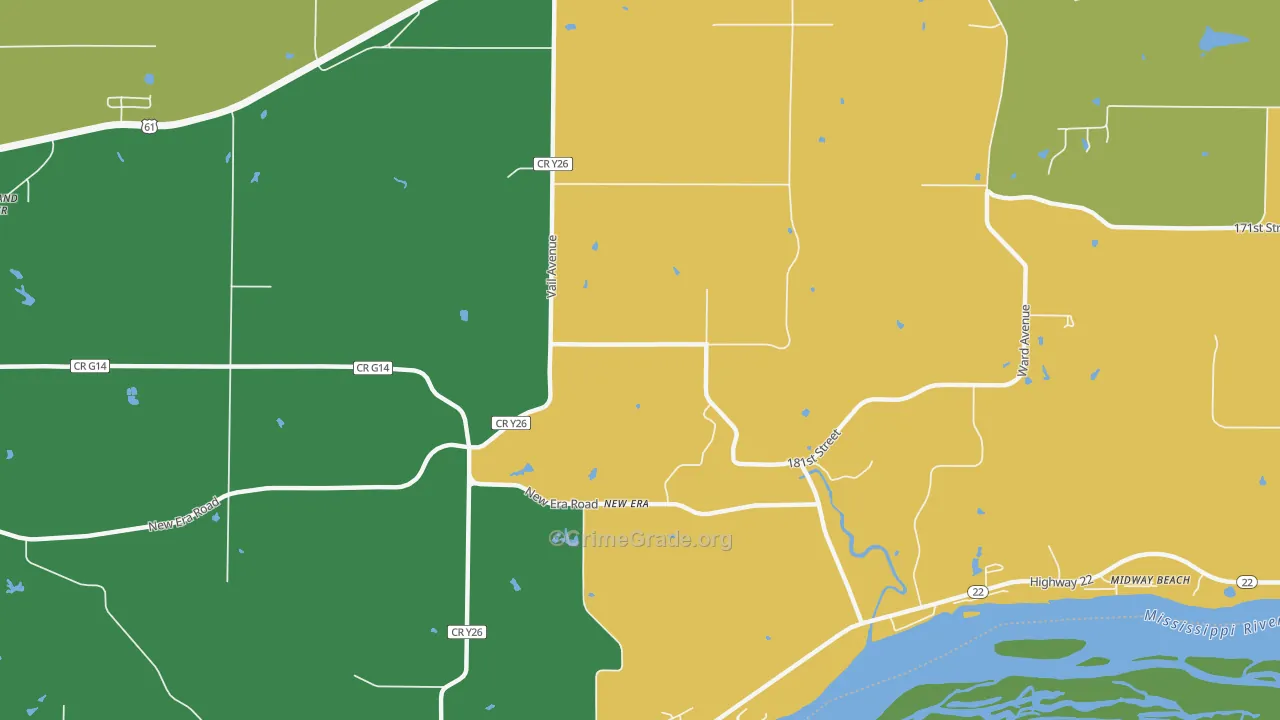 New Era, IA Map of Vandalism Rates