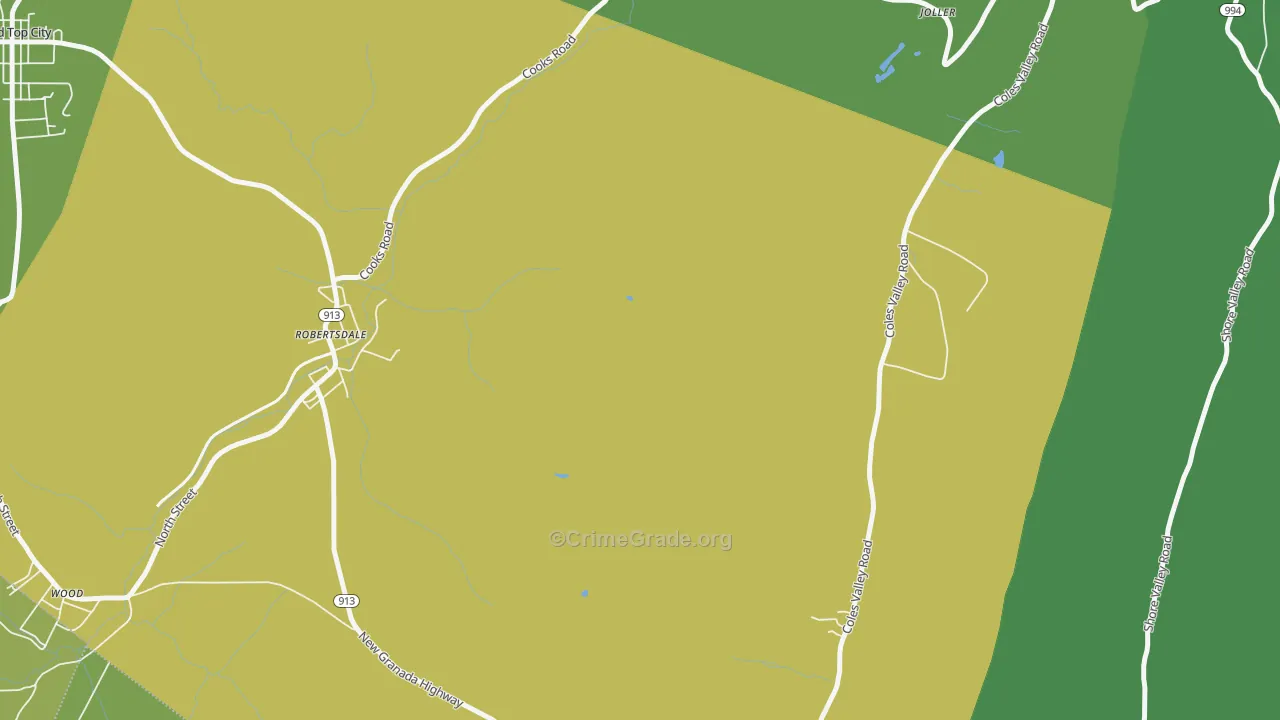 New Grenada, PA Map of Vandalism Rates