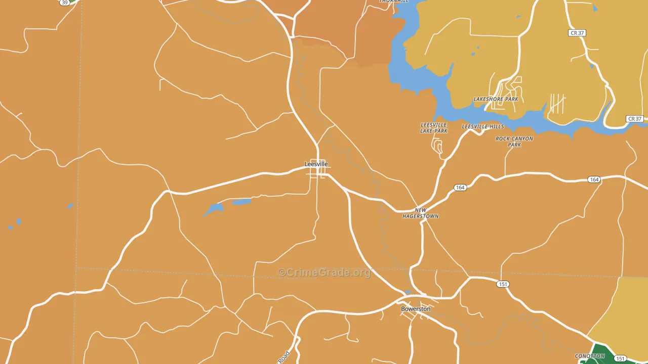 New Hagerstown, OH Map of Vandalism Rates
