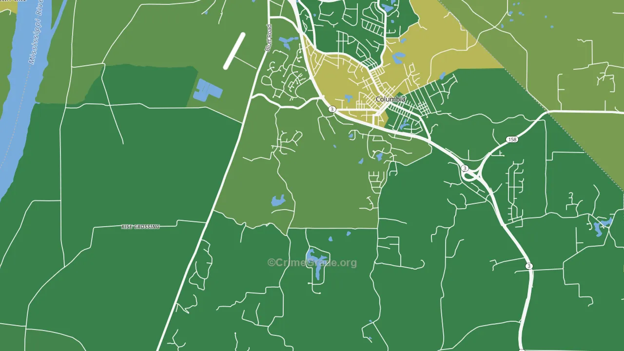 New Hanover, IL Map of Vandalism Rates