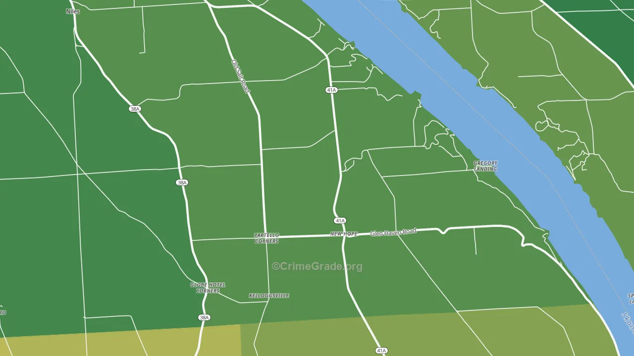 New Hope, NY Map of Vandalism Rates