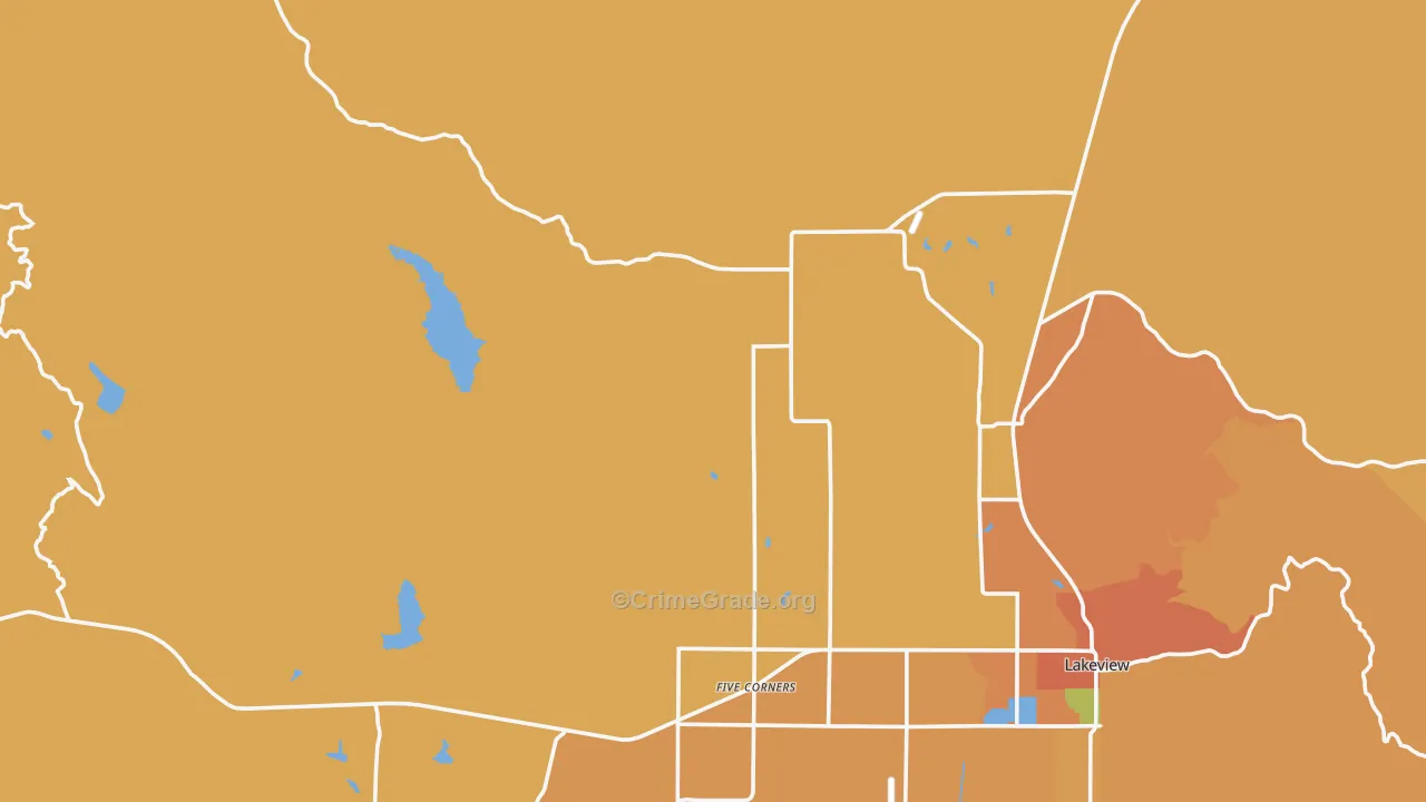 New Idaho, OR Map of Vandalism Rates