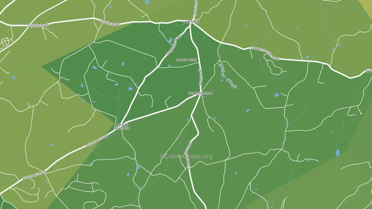 New Jerusalem, PA Map of Vandalism Rates