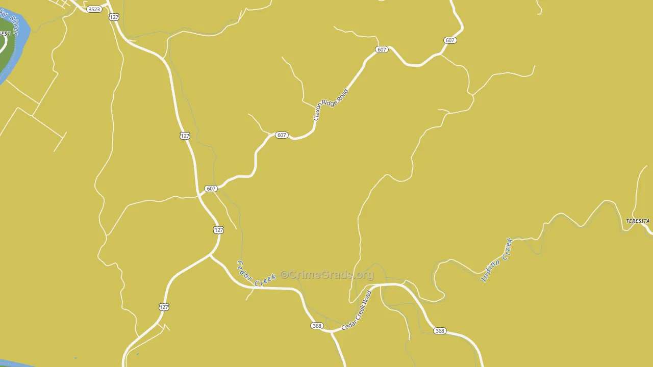 New, KY Map of Vandalism Rates