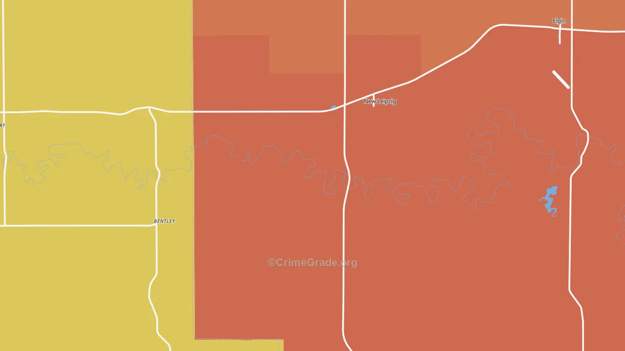 New Leipzig, ND Map of Vandalism Rates