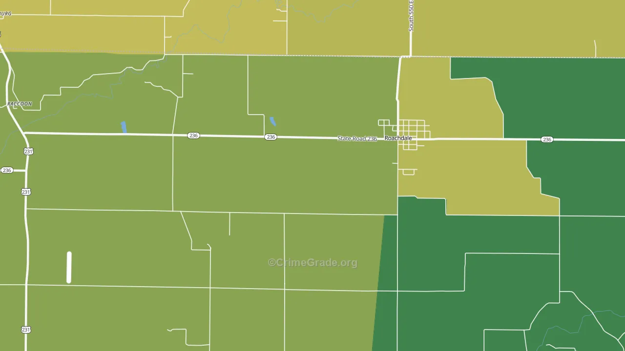 New Maysville, IN Map of Vandalism Rates