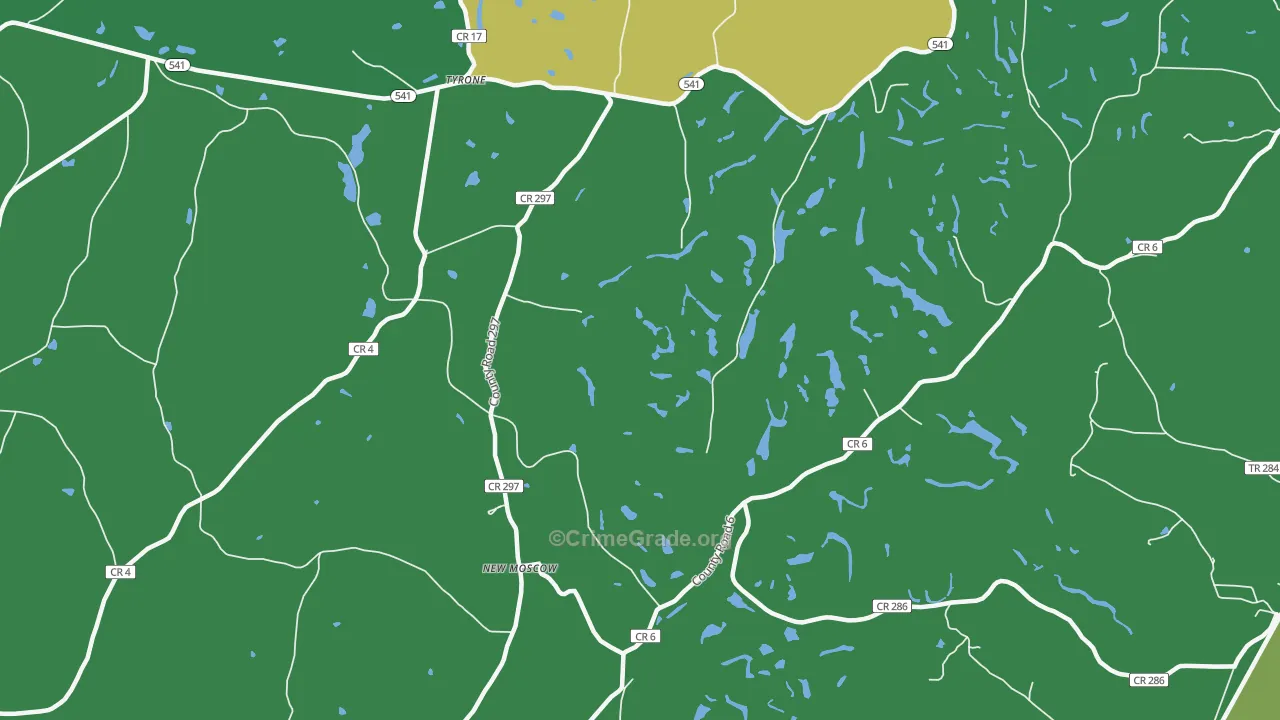 New Moscow, OH Map of Vandalism Rates