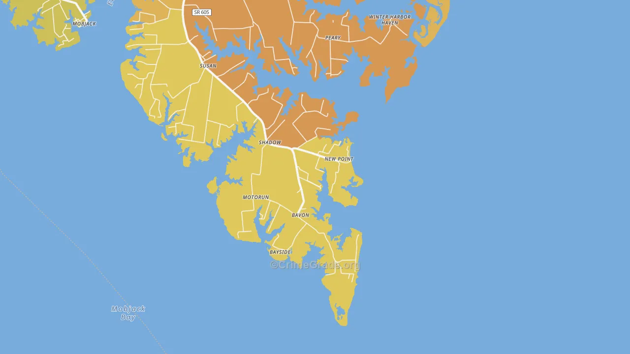 New Point, VA Map of Vandalism Rates