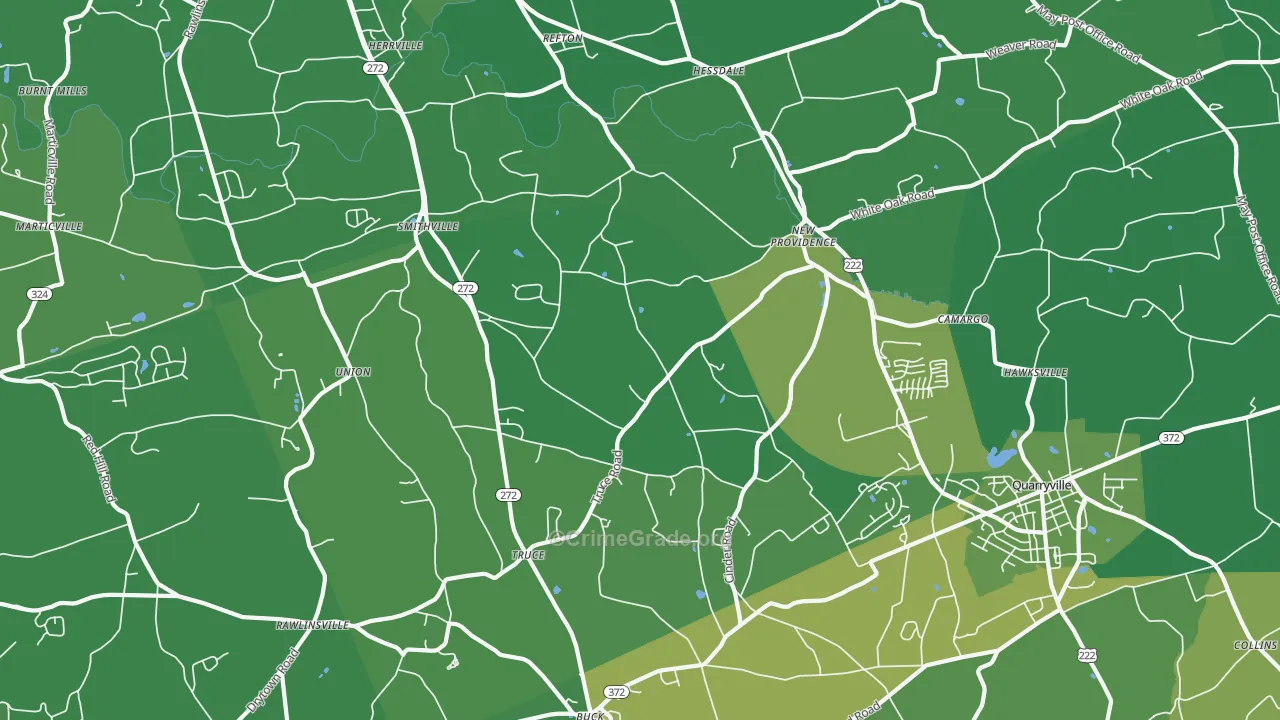 New Providence, PA Map of Vandalism Rates