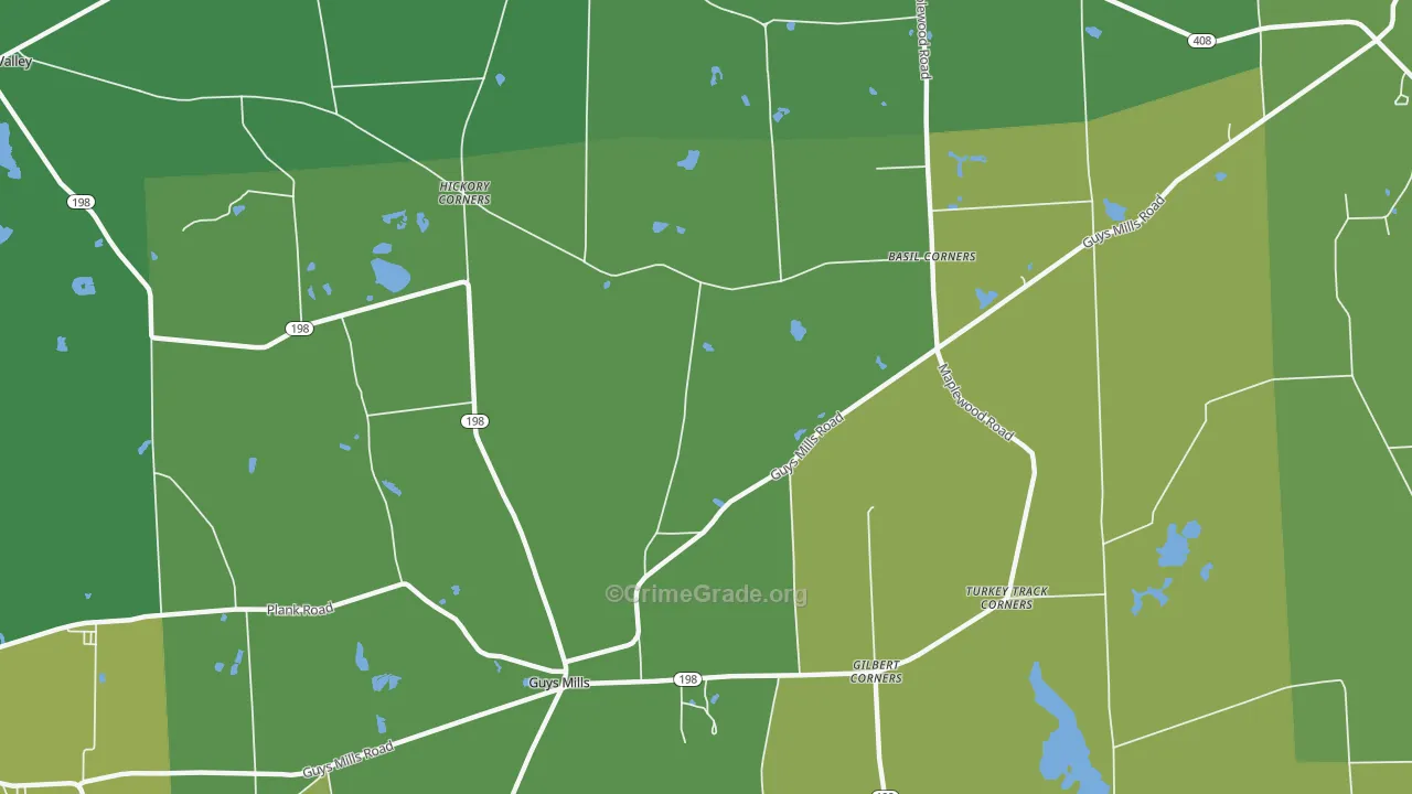 New Richmond, PA Map of Vandalism Rates