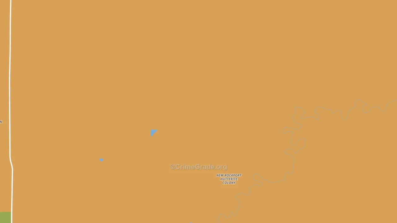 New Rockport Colony, MT Map of Vandalism Rates