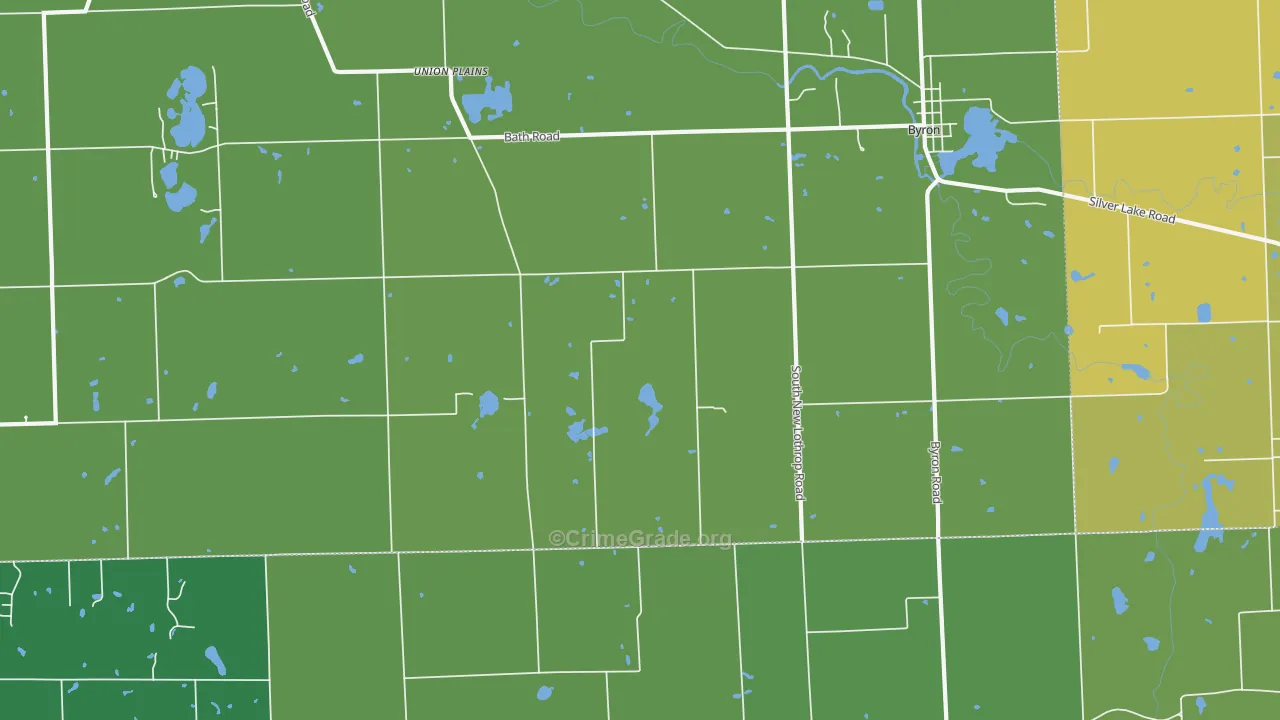 New Salem, MI Map of Vandalism Rates