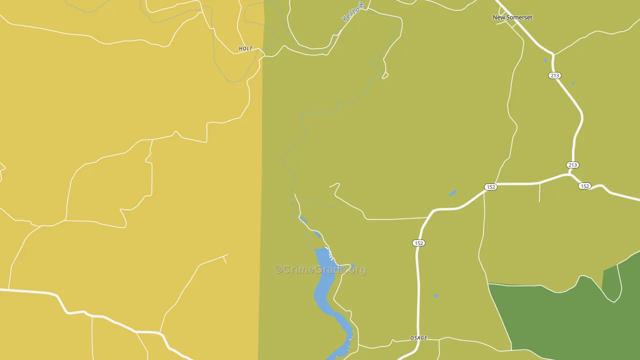 New Somerset, OH Map of Vandalism Rates