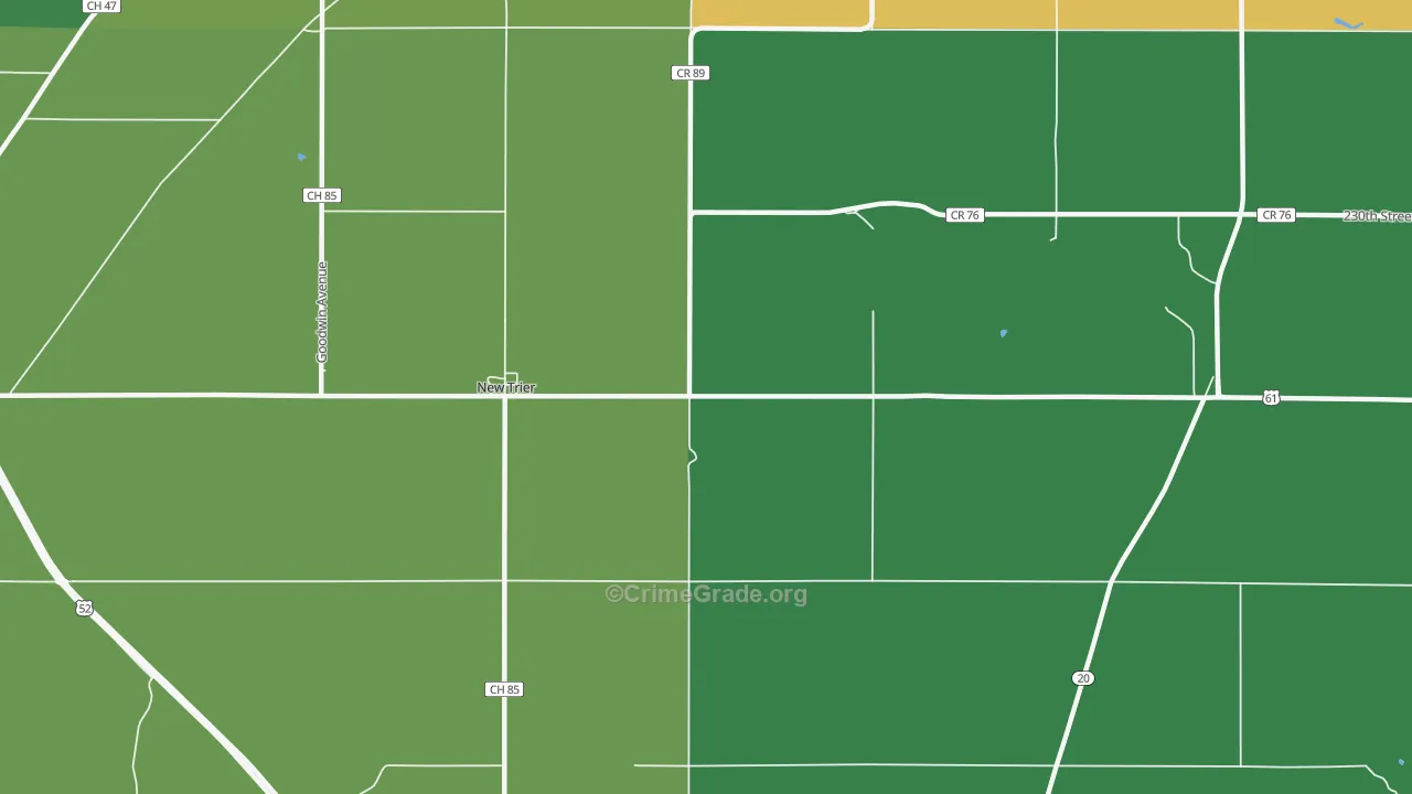 New Trier, MN Map of Vandalism Rates