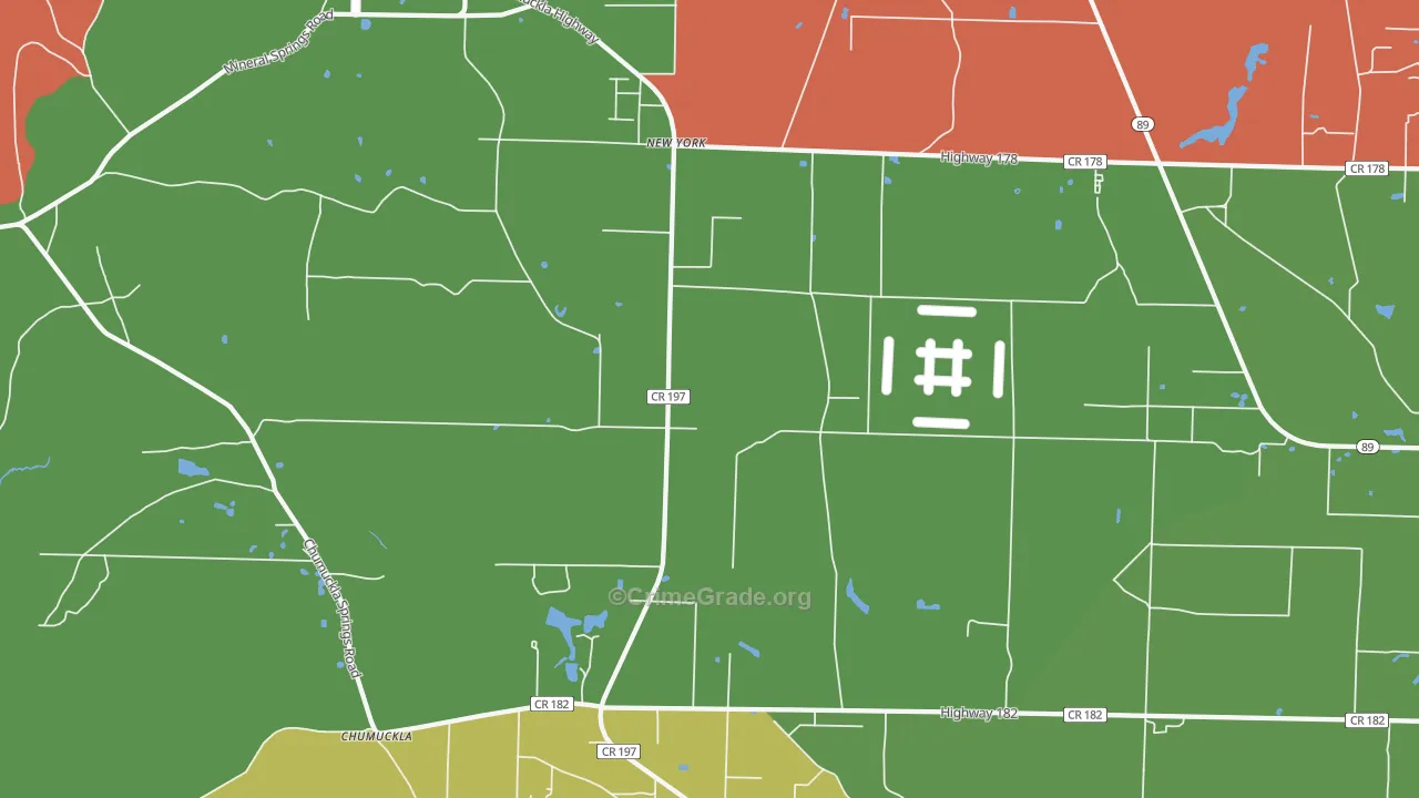 New York, FL Map of Vandalism Rates