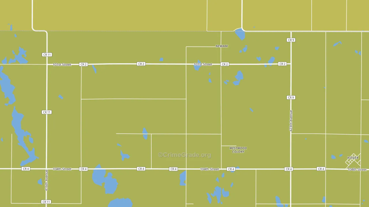 Newark, SD Map of Vandalism Rates