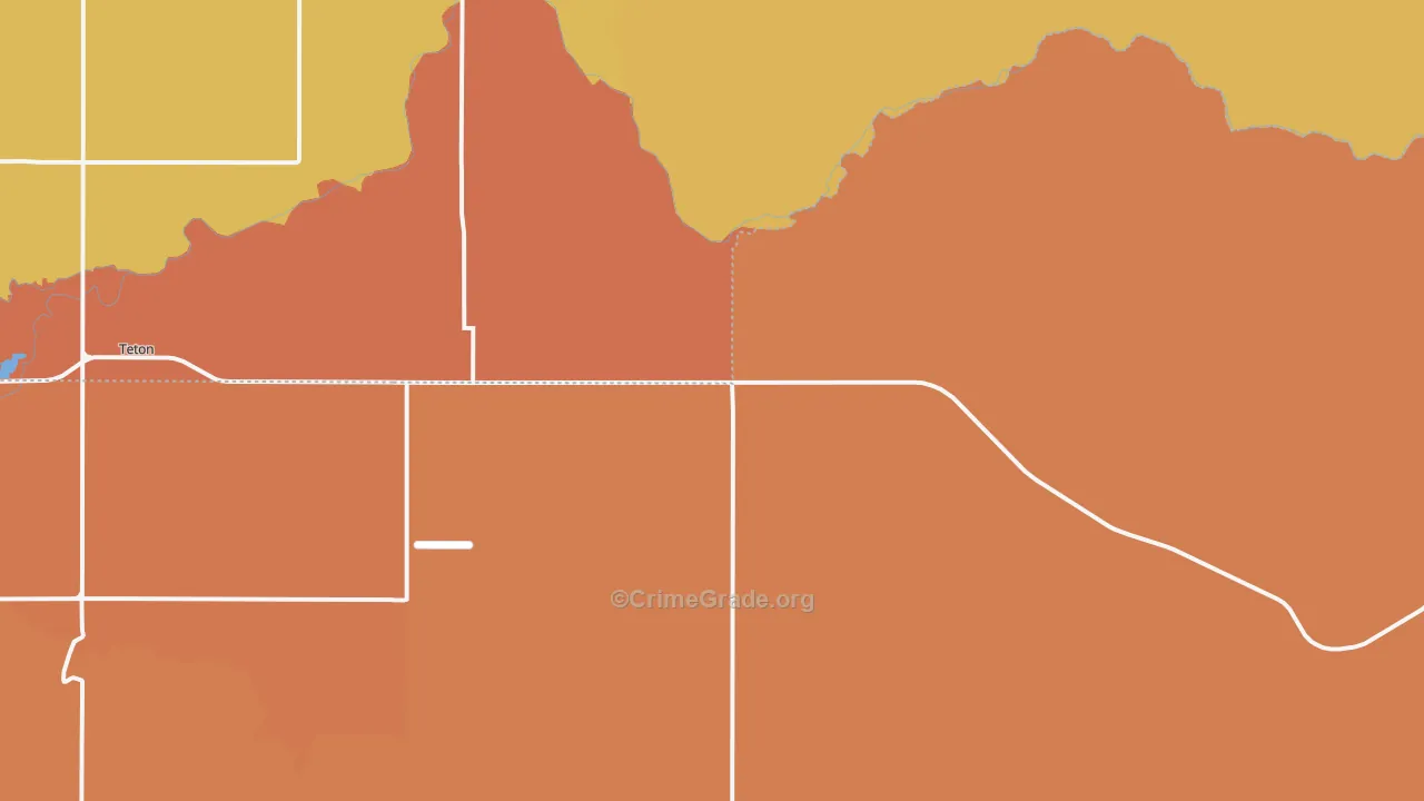 Newdale, ID Map of Vandalism Rates