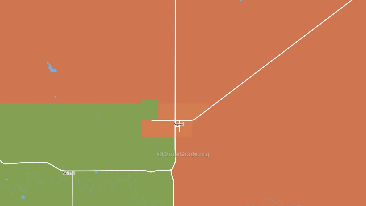Newell, SD Map of Vandalism Rates