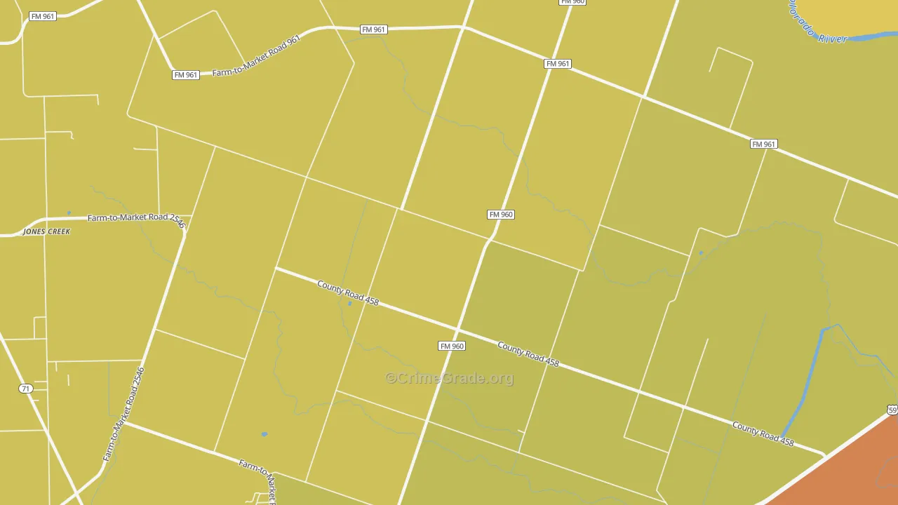 Newgulf, TX Map of Vandalism Rates