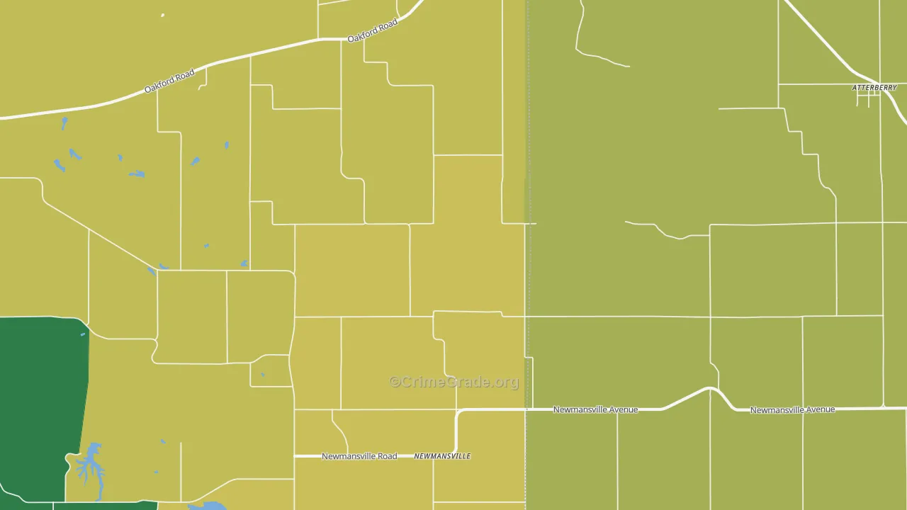 Newmansville, IL Map of Vandalism Rates