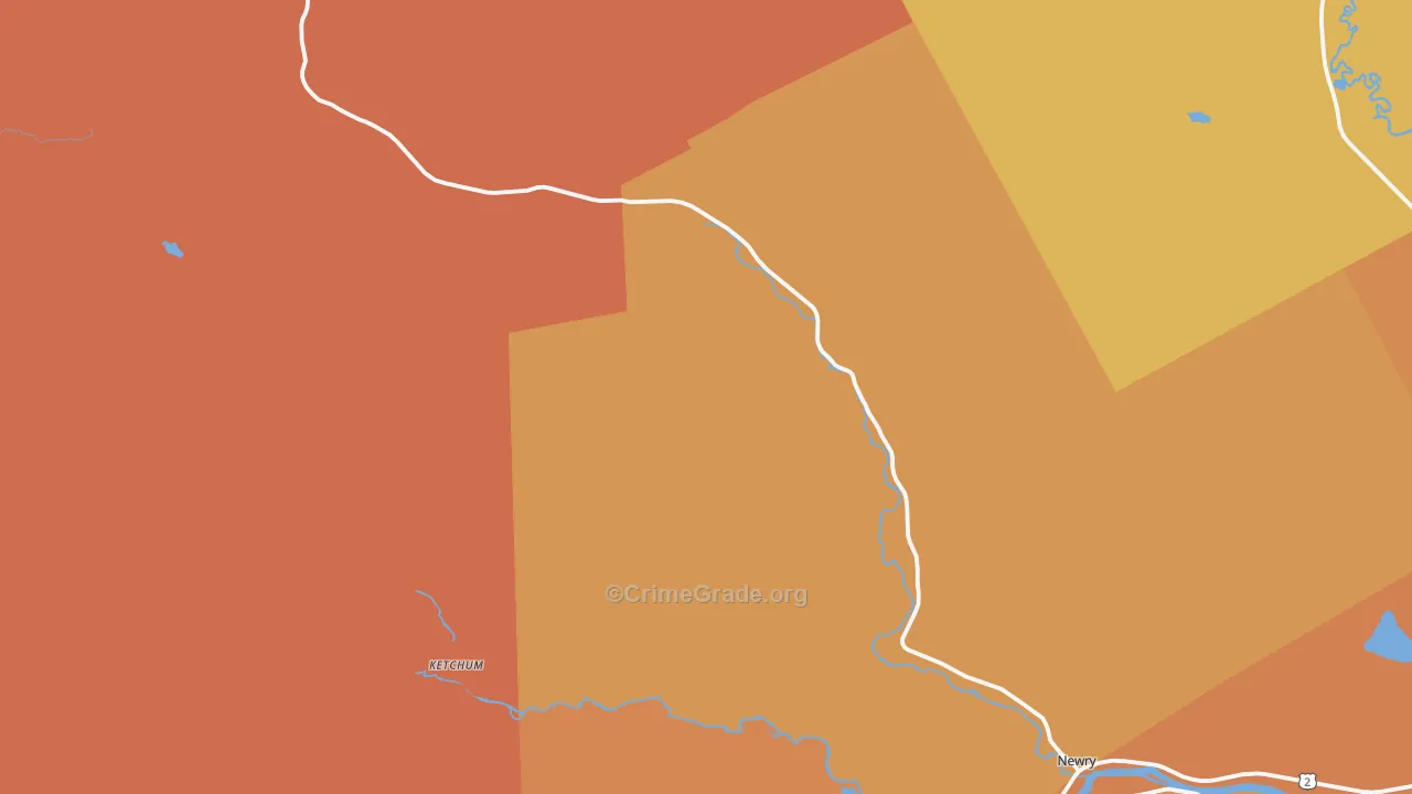 Newry, ME Map of Vandalism Rates