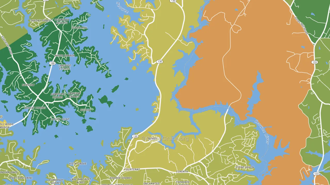 Newry, SC Map of Vandalism Rates