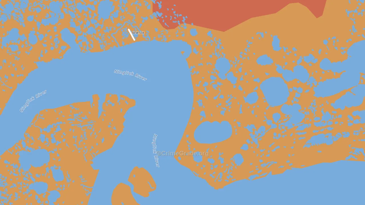 Newtok, AK Map of Vandalism Rates