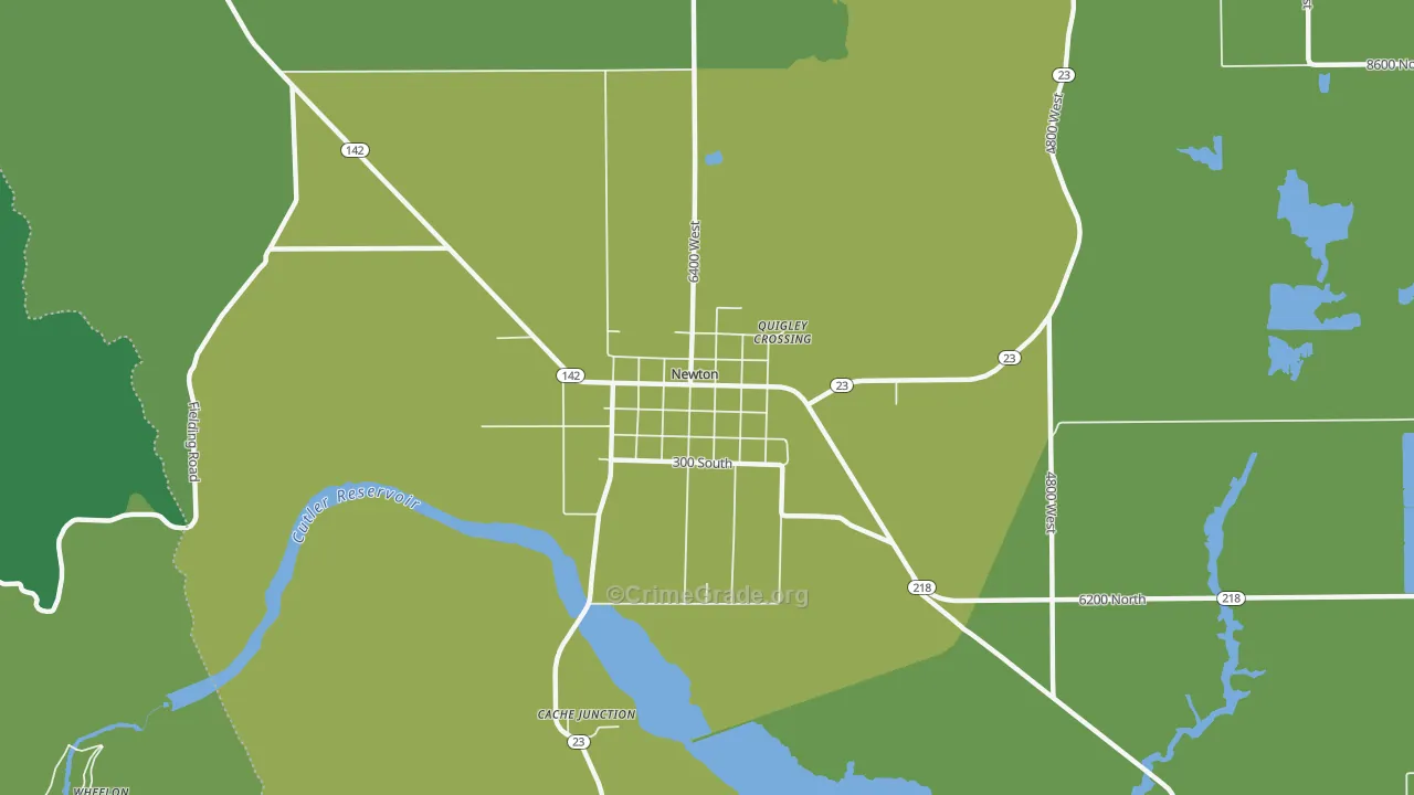 Newton, UT Map of Vandalism Rates