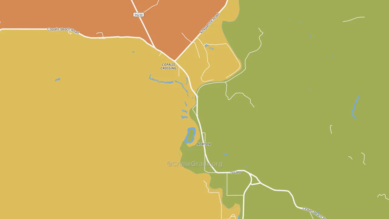 Newton, WA Map of Vandalism Rates