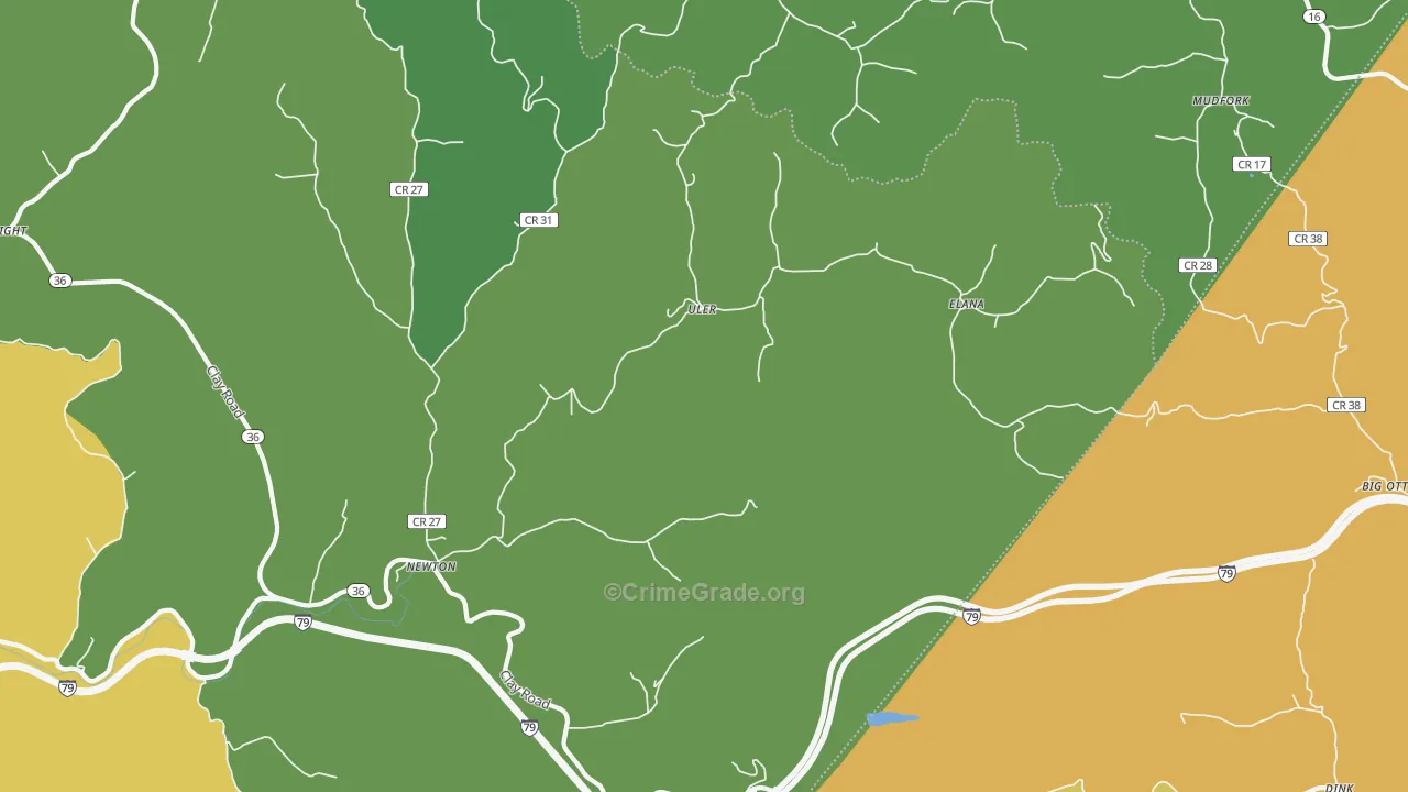 Newton, WV Map of Vandalism Rates