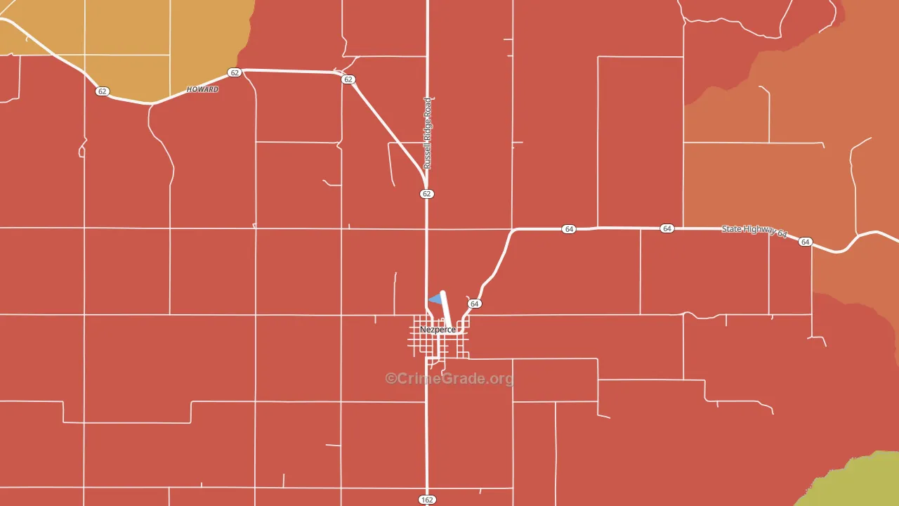 Nezperce, ID Map of Vandalism Rates