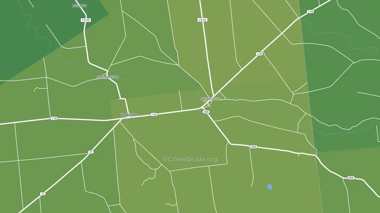 Nicholville, NY Map of Vandalism Rates