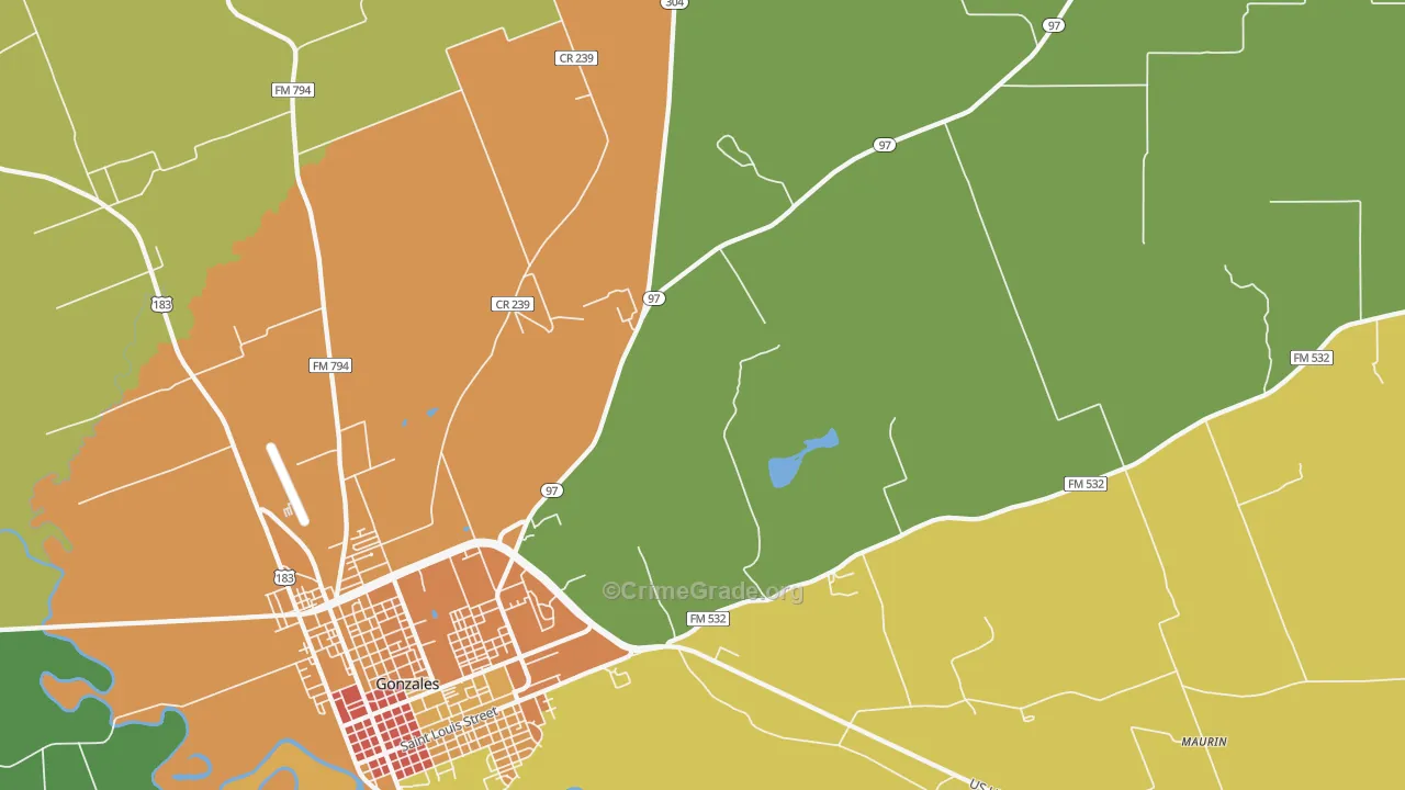 Nickel, TX Map of Vandalism Rates