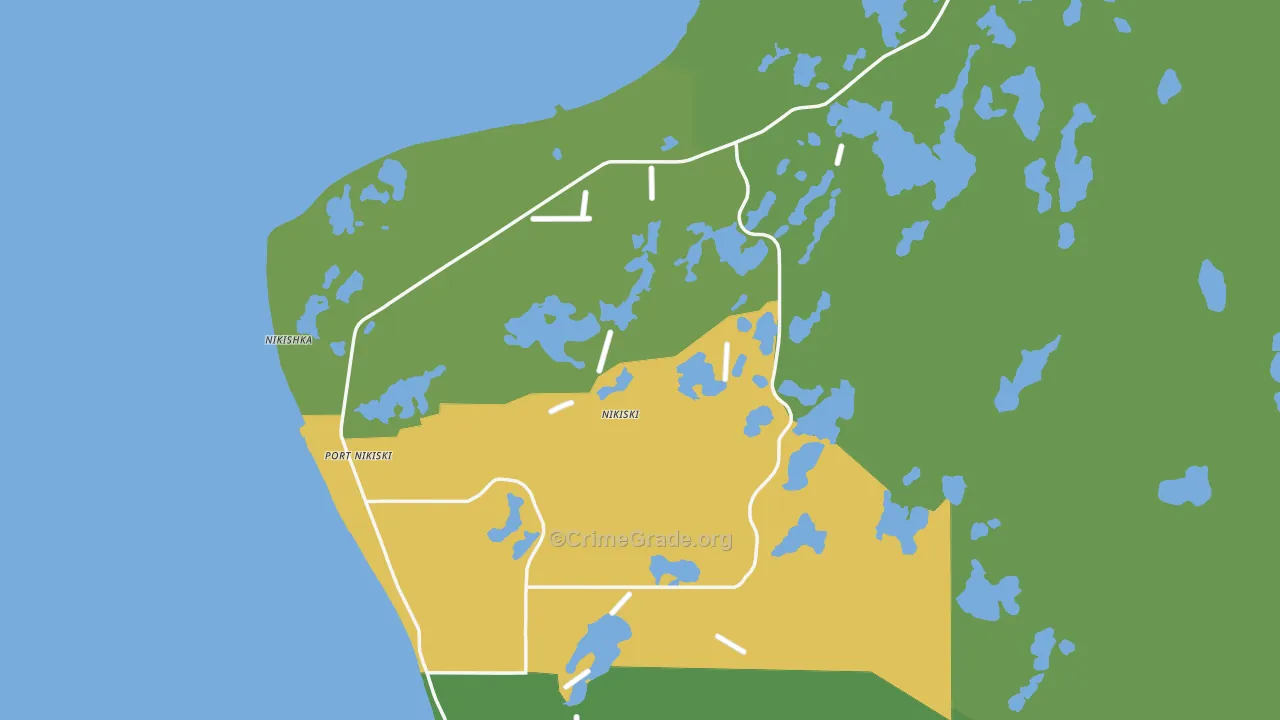 Nikiski, AK Map of Vandalism Rates