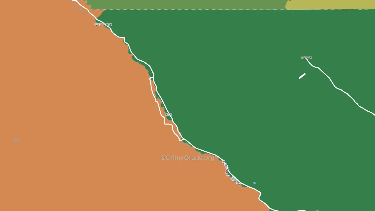Nile, WA Map of Vandalism Rates