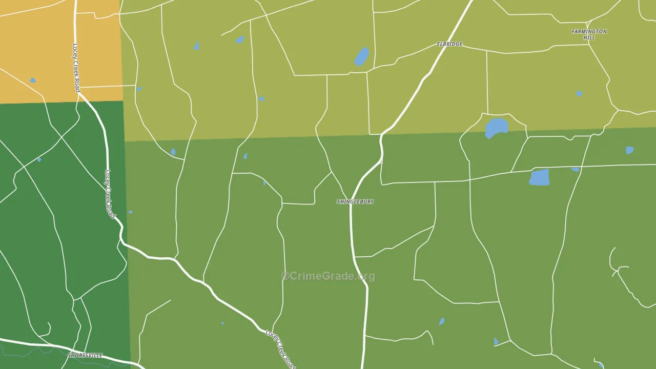 Niles Valley, PA Map of Vandalism Rates