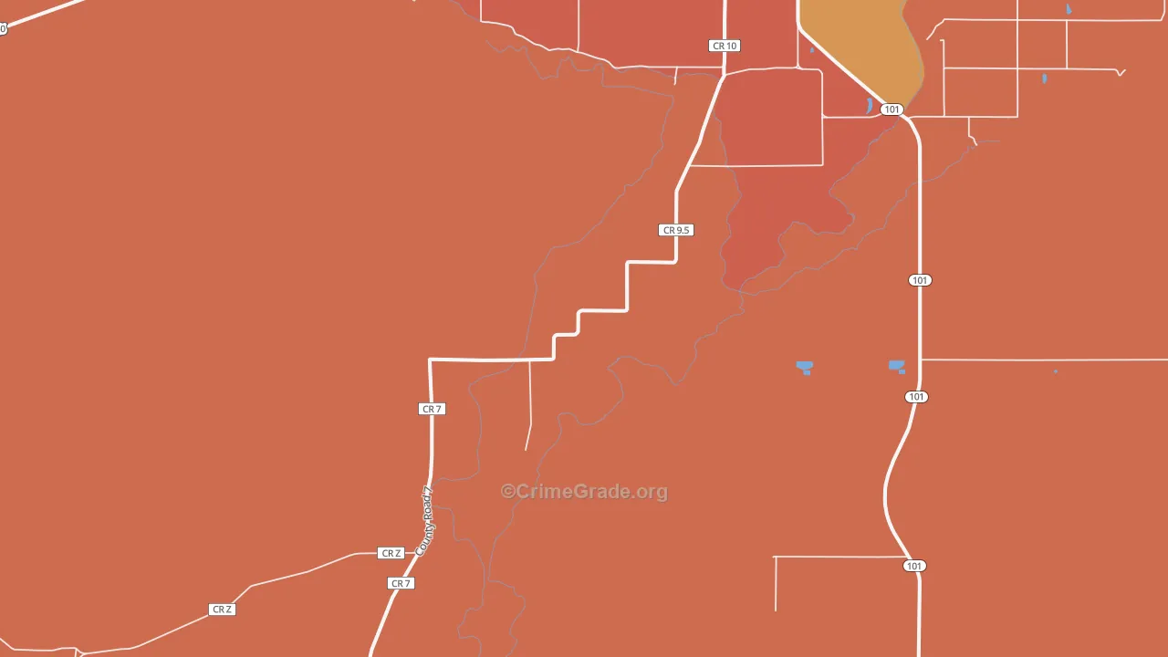 Ninaview, CO Map of Vandalism Rates