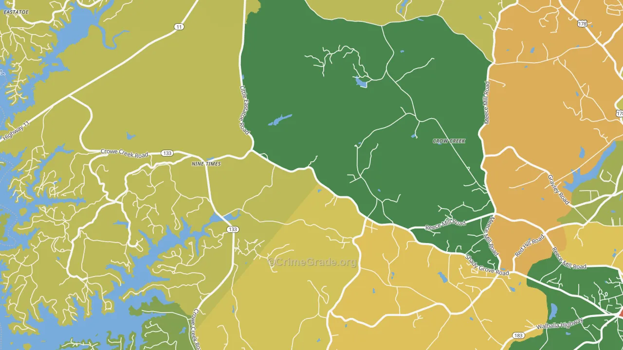 Nine Times, SC Map of Vandalism Rates