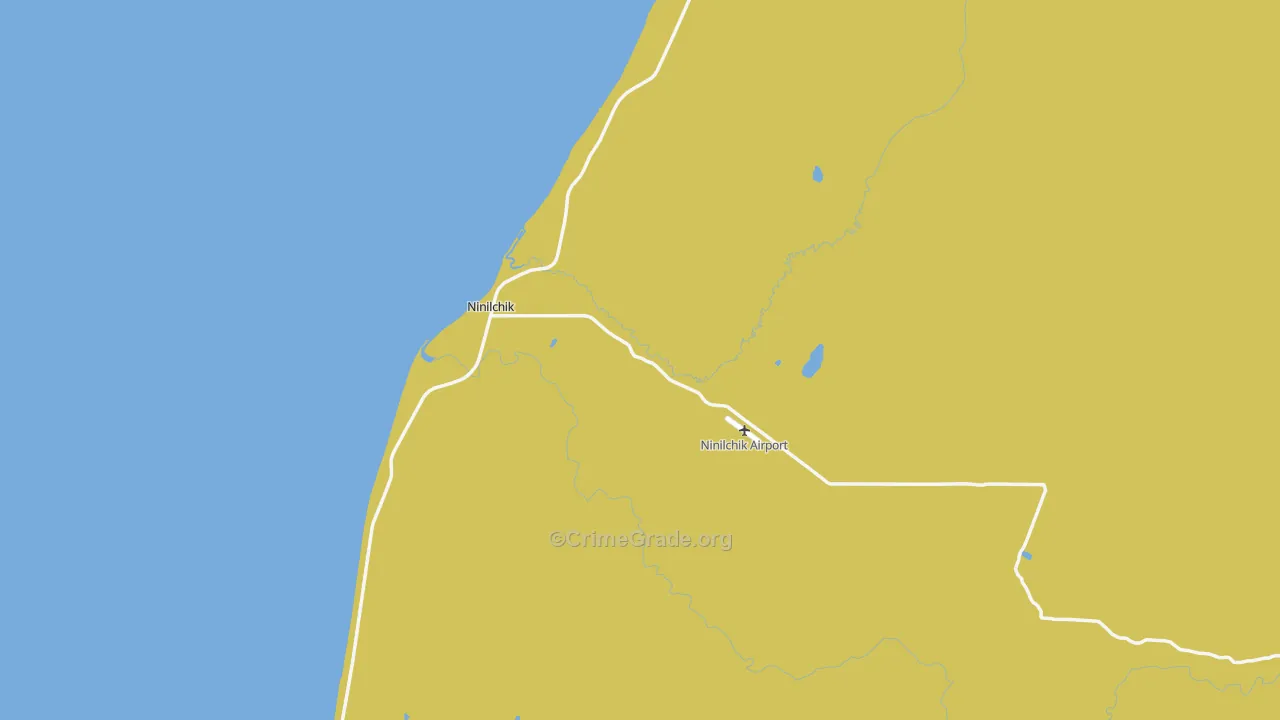 Ninilchik, AK Map of Vandalism Rates