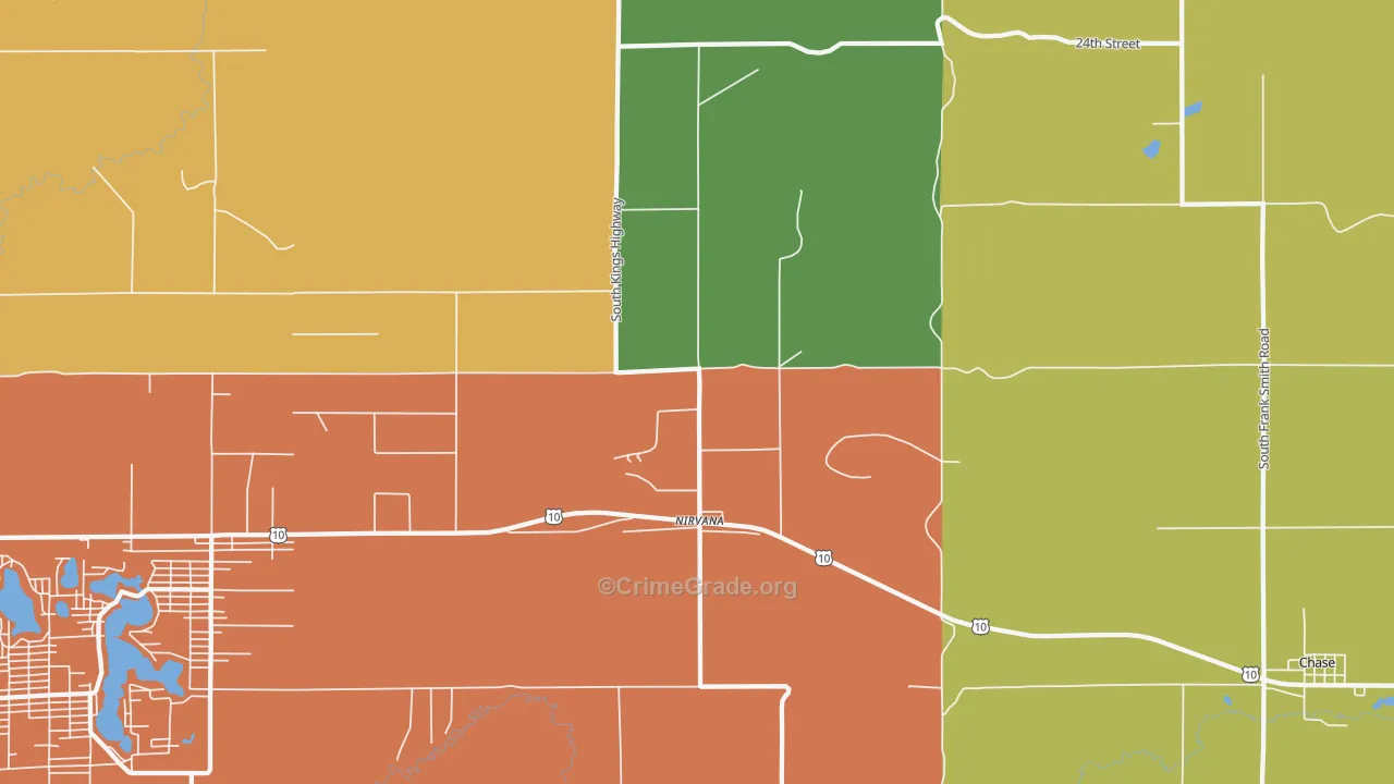 Nirvana, MI Map of Vandalism Rates
