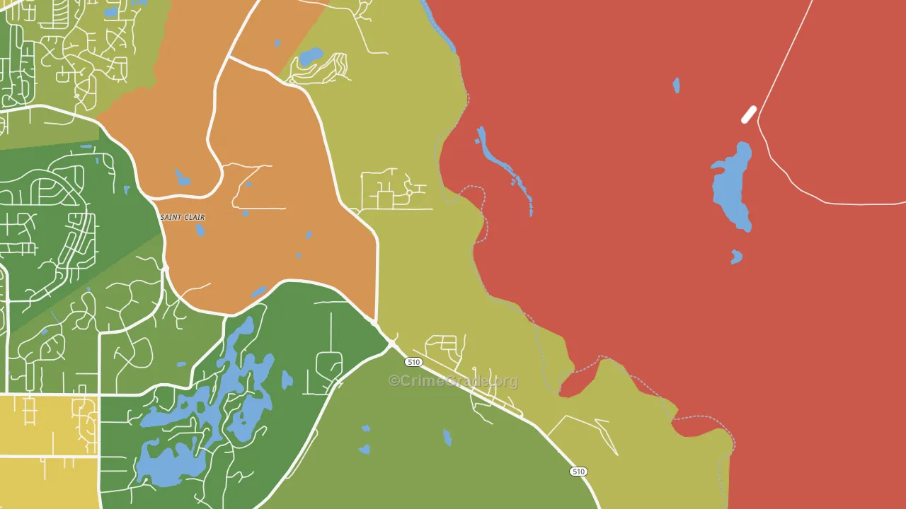 Nisqually Indian Community, WA Map of Vandalism Rates