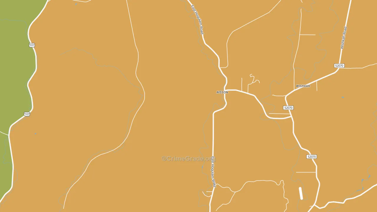 Nisson, WA Map of Vandalism Rates