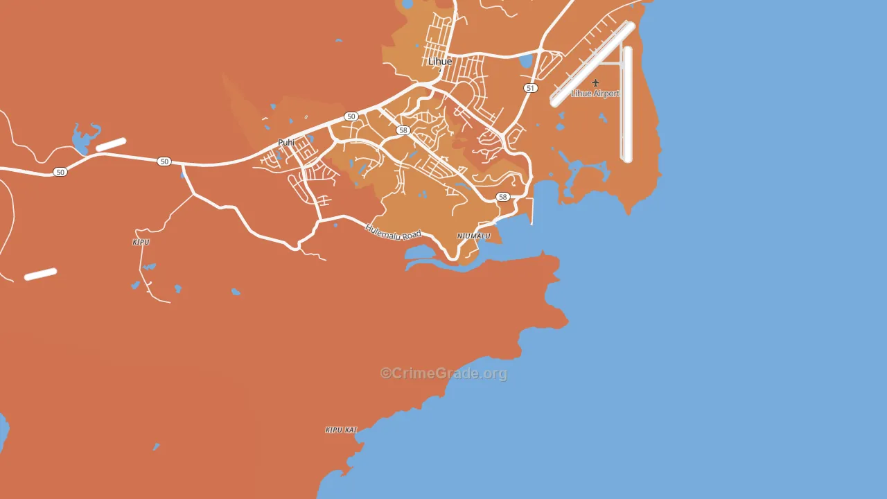 Niumalu, HI Map of Vandalism Rates